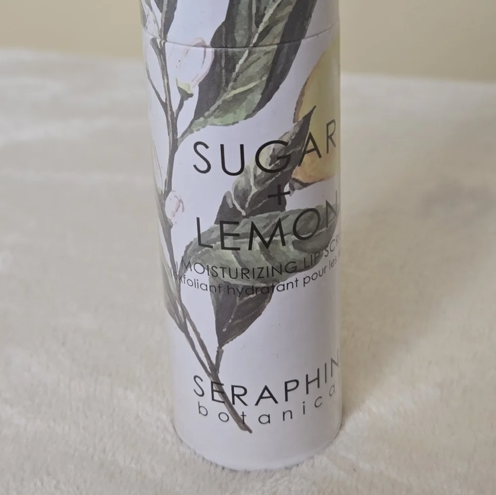 Seraphine Botanicals Sugar + Lemon Moisterizing Lip Buffer
